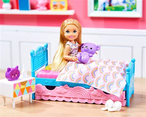 barbie chelsea|Barbie Club Chelsea Doll & Bedroom Playset with Working .